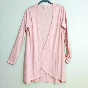 *Heather pink open front knitwear cardigan M